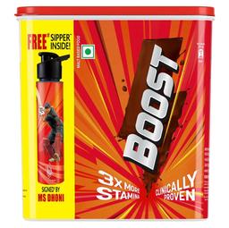 Boost Nutrition Drink Container 1 kg (500 g x 2) with free sipper signed by MS Dhoni
