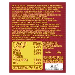 RED LABEL Brooke Bond 3 Roses Natural Care Tea, with 5 Ayurvedic Ingredients, 100 g