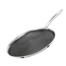 N-Duraa Triply Stainless Steel Honey Comb Set of 4 with Glass Lid (Fry Pan 220 MM + Kadai 240 MM + Concave tawa 250mm + Dosa Tawa 290mm ) + Free Card