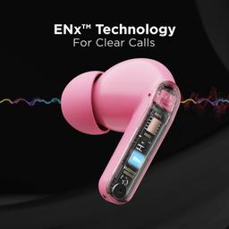 boAt Airdopes 121 PRO Truly Wireless in Ear Ear Buds w/Quad Mic ENx, Low Latency Mode for Gaming, 50H Playtime, IWP, IPX4, Battery Indicator Screen(Mint Bubblegum)