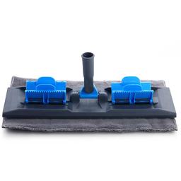 Signoraware Height Adjustable mop Wet and Dry Cleaning Flat Microfiber Floor Cleaning Mop with Telescopic Stainless Steel Long Adjustable Handle Dry Mop, Set of 2, Multicolour