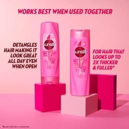 Sunsilk Lusciously Thick & Long Shampoo 650 ml, With Keratin, Yoghut Protein and Macadamia Oil - Thickening Shampoo for Fuller Hair