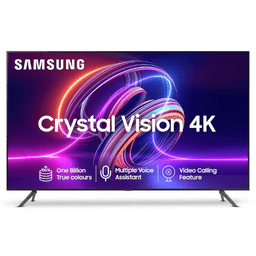 Samsung 138 cm (55 Inches) Crystal Vision 4K Ultra HD Smart LED TV UA55CUE70AKLXL (Titan Gray)