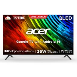 acer 139 cm (55 inches) V PRO Series 4K Ultra HD Smart QLED Google TV AR55QDQGR2851AD
