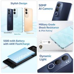 Vivo Y29 5G (Diamond Black, 8GB RAM, 128GB Storage)